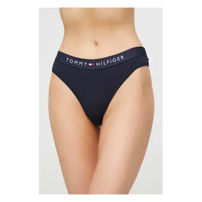 Tanga Tommy Hilfiger tmavomodrá barva, UW0UW04146