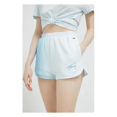 Kraťasy Tommy Jeans dámské, vzorované, high waist