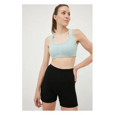 Kraťasy Reebok Classic dámské, černá barva, hladké, high waist