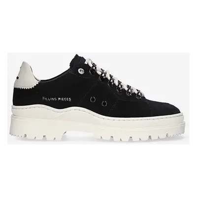 Semišové sneakers boty Filling Pieces Court Serrated černá barva, 89128861946