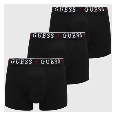 Boxerky Guess BRIAN 3-pack pánské, černá barva, U97G01 KCD31