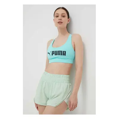 Sportovní podprsenka Puma Fit černá barva