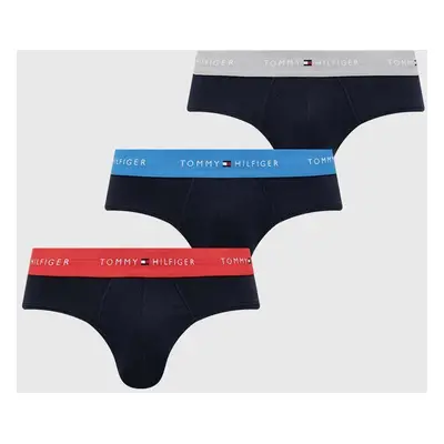 Spodní prádlo Tommy Hilfiger 3-pack pánské, tmavomodrá barva, UM0UM02904