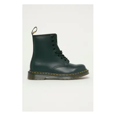 Kožené workery Dr. Martens 1460 dámské, tmavomodrá barva, na plochém podpatku, 11822411