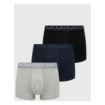 Boxerky MICHAEL Kors (3-pack) pánské, tmavomodrá barva, 6BR1T10033