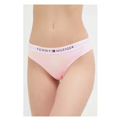 Tanga Tommy Hilfiger růžová barva, UW0UW04146