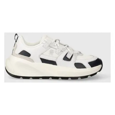 Sneakers boty Tommy Hilfiger TH PREMIUM RUNNER MIX bílá barva, FW0FW07651