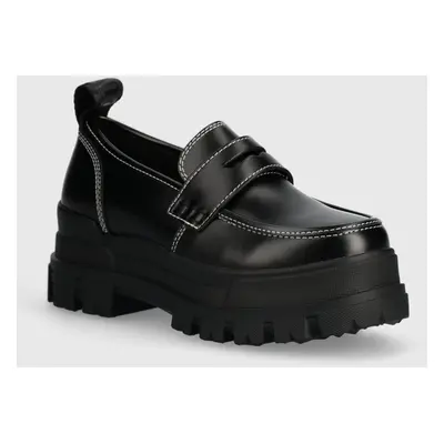 Mokasíny Buffalo Aspha Loafer dámské, černá barva, na platformě, 1622439.BLK