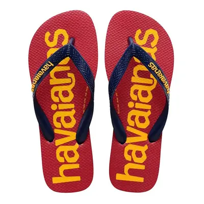 Dětské žabky Havaianas LOGOMANIA vínová barva