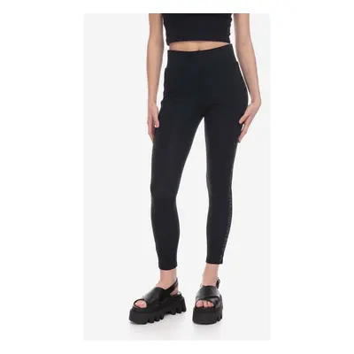 Legíny Alpha Industries AI Stripe Leggings dámské, černá barva, hladké, 106057.03-black