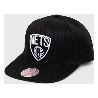 Kšiltovka Mitchell&Ness BROOKLYN NETS černá barva, s aplikací