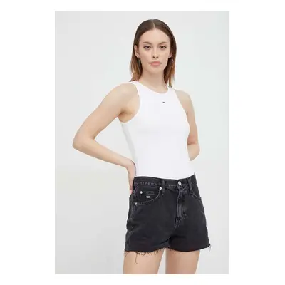 Top Tommy Jeans dámský, bílá barva, DW0DW17382