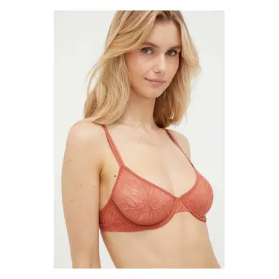 Podprsenka Calvin Klein Underwear oranžová barva, 000QF7103E