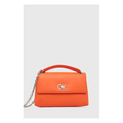 Kabelka Calvin Klein oranžová barva, K60K611084