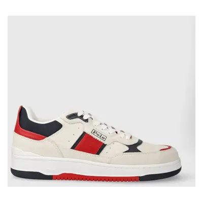 Semišové sneakers boty Polo Ralph Lauren Masters Sprt bílá barva, 809913399003