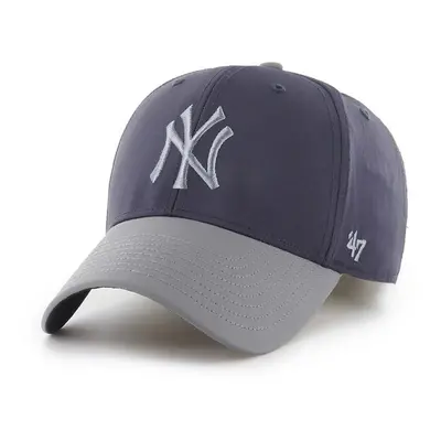 Kšiltovka 47brand MLB New York Yankees tmavomodrá barva, s aplikací