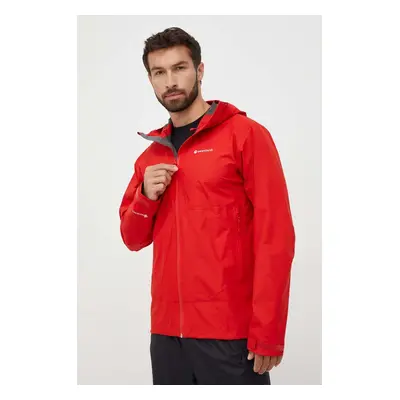 Nepromokavá bunda Montane Spirit Lite pánská, červená barva, gore-tex, MSPLJ15