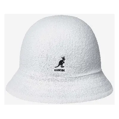 Oboustranný klobouk Kangol bílá barva, K3555.WHITE/BLACK-WHITE/BLCK