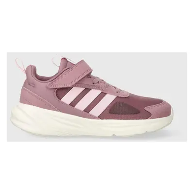 Dětské sneakers boty adidas IG0427 OZELLE EL K WONORC/CLPINK růžová barva