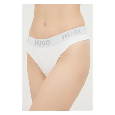 Tanga HUGO bílá barva, 50469651