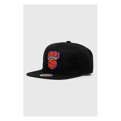 Kšiltovka Mitchell&Ness NEW YORK KNICKS černá barva, s aplikací