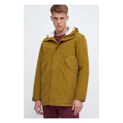 Parka Jack Wolfskin pánská, zelená barva, přechodná