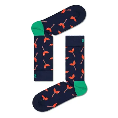 Ponožky Happy Socks Sausage Sock tmavomodrá barva