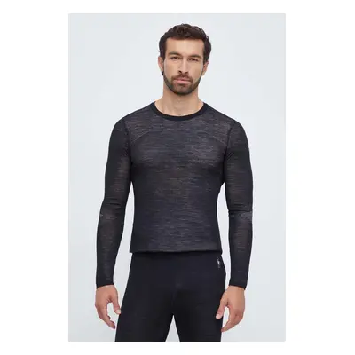 Funkční triko s dlouhým rukávem Smartwool Intraknit Thermal Merino černá barva