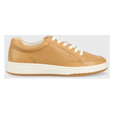 Kožené sneakers boty Lauren Ralph Lauren Hailey béžová barva, 802904468001