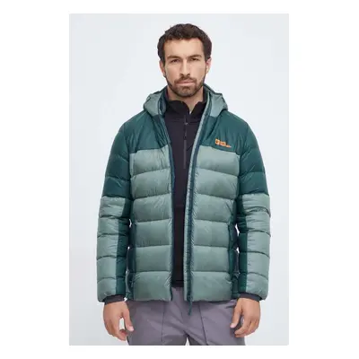 Péřová sportovní bunda Jack Wolfskin Nebelhorn zelená barva