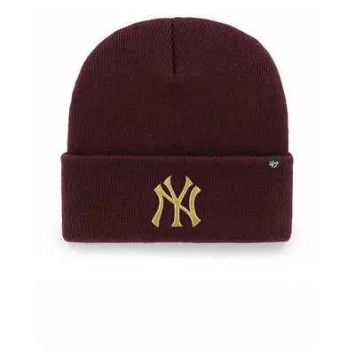 Čepice 47brand Mlb New York Yankees vínová barva,