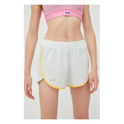 Běžecké šortky Under Armour Fly By Elite zelená barva, medium waist, 1369766-593