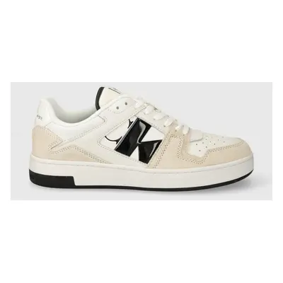 Sneakers boty Calvin Klein Jeans BASKET CUPSOLE LOW LTH NBS DC bílá barva, YM0YM00933