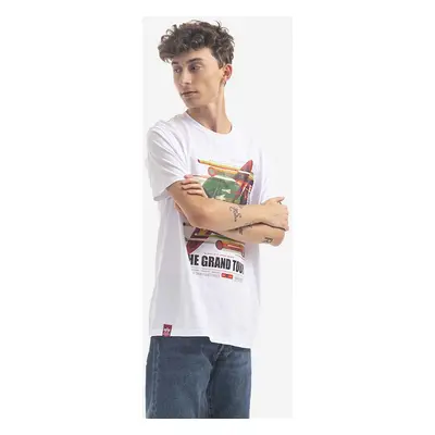 Bavlněné tričko Alpha Industries x NASA bílá barva, s potiskem, 116504.09-white