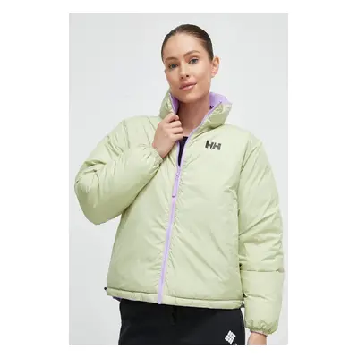 Oboustranná bunda Helly Hansen dámská, fialová barva, zimní, oversize