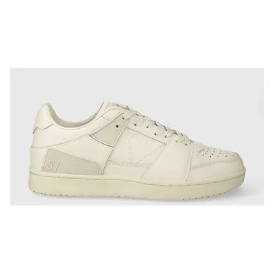 Kožené sneakers boty Guess SAVA LOW bílá barva, FMJSAW ELE12