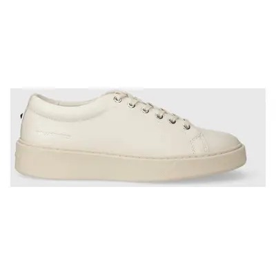 Kožené sneakers boty Karl Lagerfeld FLINT bílá barva, KL53320A