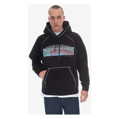 Bavlněná mikina Wood Wood Fred IVY Assemblage Hoodie GOTS 12245604-2493 BLACK pánská, černá barv