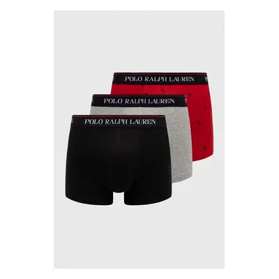 Boxerky Polo Ralph Lauren 3-pack pánské, vínová barva, 714830299