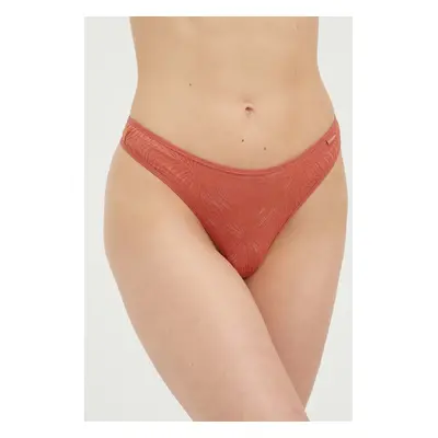 Tanga Calvin Klein Underwear oranžová barva, 000QF6878E