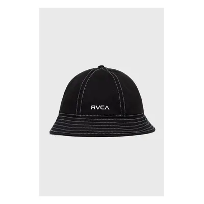 Bavlněná čepice RVCA černá barva