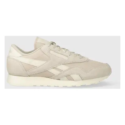 Sneakers boty Reebok Classic béžová barva