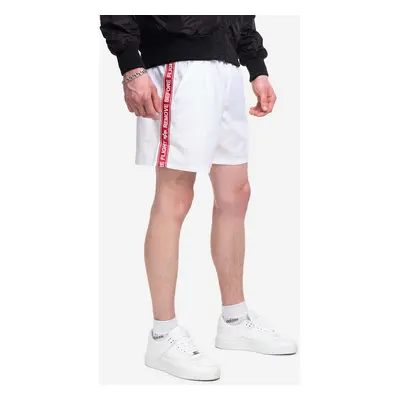 Plavkové šortky Alpha Industries bílá barva, 196931.09-white