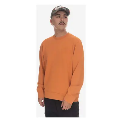 Bavlněná mikina Wood Wood Hugh Embossed Sweatshirt 12315602-2474 ABRICOT ORANGE pánská, oranžová