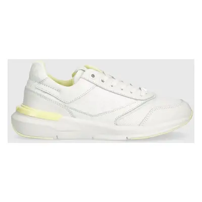 Sneakers boty Calvin Klein RUNNER LACE UP EPI MONO MIX bílá barva, HW0HW01912