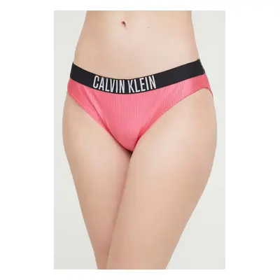 Plavkové kalhotky Calvin Klein fialová barva