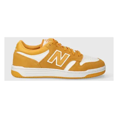 Sneakers boty New Balance BB480LWA žlutá barva