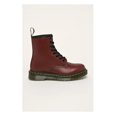 Kožené workery Dr. Martens 1460 vínová barva, na platformě, DM11822600