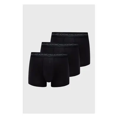 Boxerky MICHAEL Kors (3-pack) pánské, černá barva, 6BR1T10773