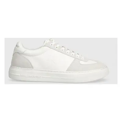 Kožené sneakers boty Karl Lagerfeld T/KAP bílá barva, KL51424